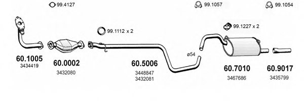 ASSO ART2461 Exhaust System